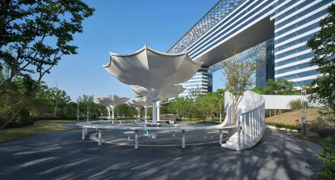 口袋公園，那些適得其所的張拉膜設(shè)計(jì)